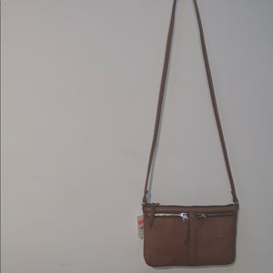 Authentic Fossil Zip Up Crossbody w Sack